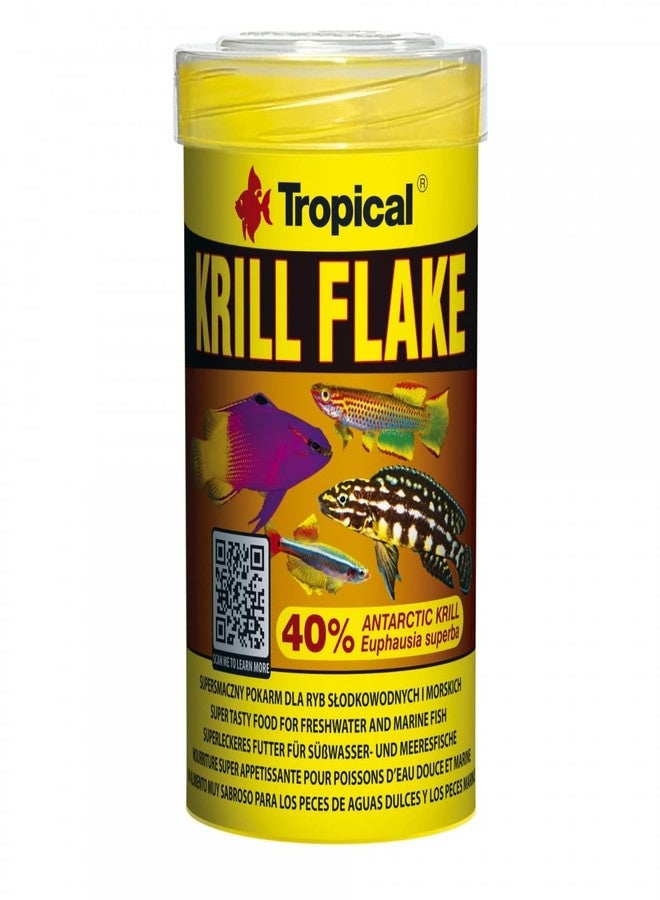 Tropical Krill Flake Super Tasty Flake Food for Freshwater & Saltwater Aquarium 20g/100ml - 77243 - Image 1